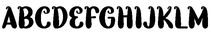 Above Christmas Font UPPERCASE