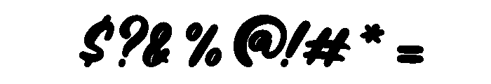 Abromies Regular Font OTHER CHARS