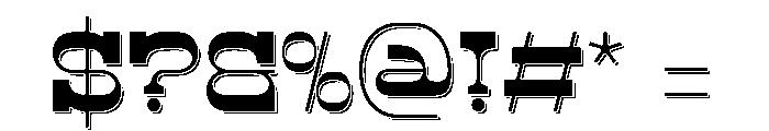Abron Clinton Inline Font OTHER CHARS