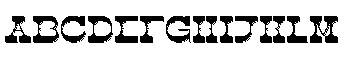 Abron Clinton Inline Font UPPERCASE