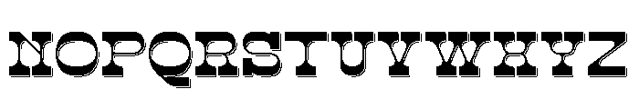 Abron Clinton Inline Font UPPERCASE