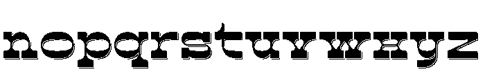 Abron Clinton Inline Font LOWERCASE
