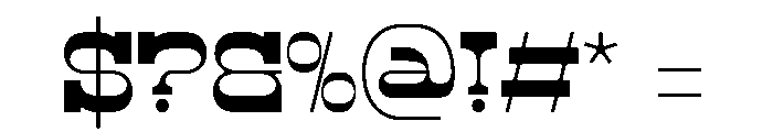 Abron Clinton Font OTHER CHARS