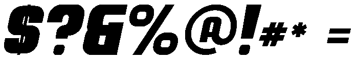 Abruc Italic Font OTHER CHARS