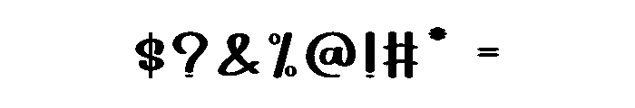Absolute Cinema Font OTHER CHARS