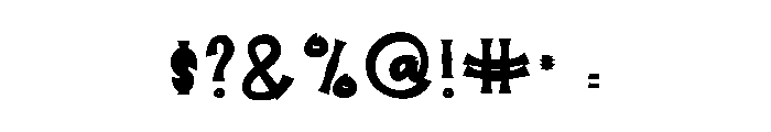 Abstract Designer Font OTHER CHARS
