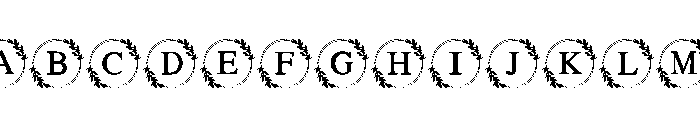 Abstract Floral FONT