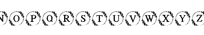 Abstract Floral Font LOWERCASE