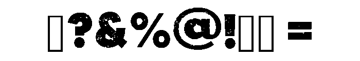 Abstract Grunge Regular Font OTHER CHARS