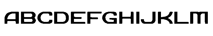 Abstract Symmetric Font UPPERCASE