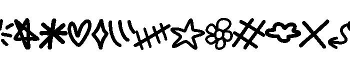 Abstract cute doodle FONT