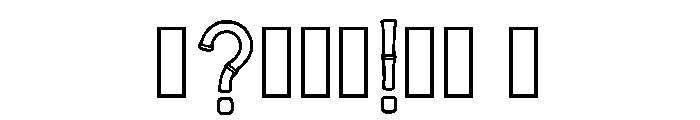 Abyss Regular Font OTHER CHARS