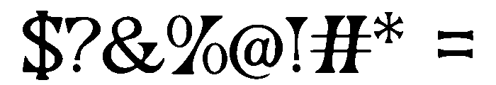 Abyssal_Angler Font OTHER CHARS