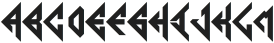 ABC Diamond Monogram otf (400) Font UPPERCASE