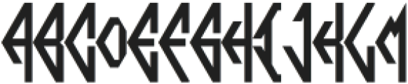 ABC Hexagonal Monogram otf (400) Font UPPERCASE