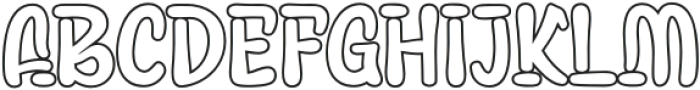 ABINTQI Outline otf (400) Font UPPERCASE