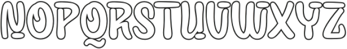 ABINTQI Outline otf (400) Font UPPERCASE