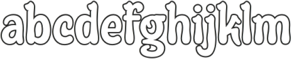 ABINTQI Outline otf (400) Font LOWERCASE