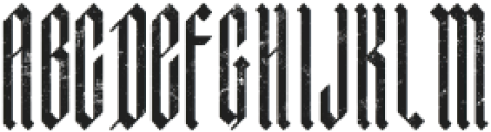 ABRAXAS Textured ttf (400) Font UPPERCASE