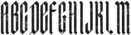 ABRAXAS Textured ttf (400) Font LOWERCASE