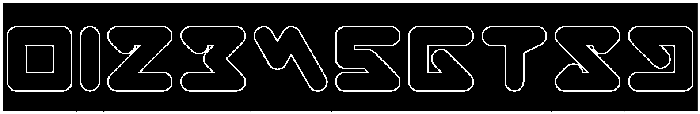 ABSTRASCTIK-Hollow otf (400) Font OTHER CHARS