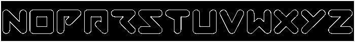 ABSTRASCTIK-Hollow otf (400) Font UPPERCASE