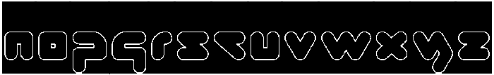 ABSTRASCTIK-Hollow otf (400) Font LOWERCASE