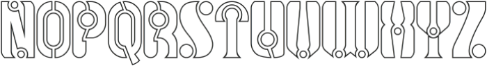 ABSURD-Hollow otf (400) Font UPPERCASE