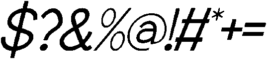 Abceina Italic otf (400) Font OTHER CHARS