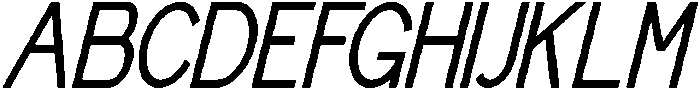 Abceina Italic otf (400) Font UPPERCASE