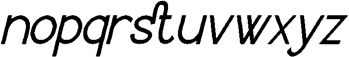 Abceina Italic otf (400) Font LOWERCASE