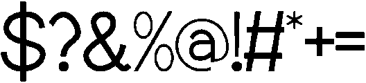 Abceina otf (400) Font OTHER CHARS