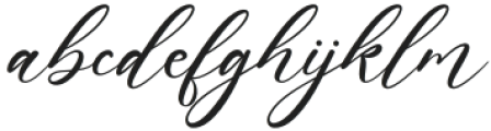 Abegia Borgan Regular otf (400) Font LOWERCASE