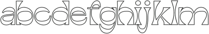 Abeleo Outline otf (400) Font LOWERCASE