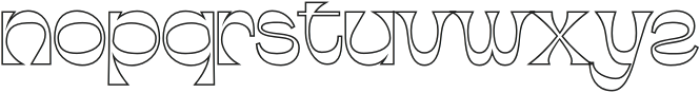 Abeleo Outline otf (400) Font LOWERCASE