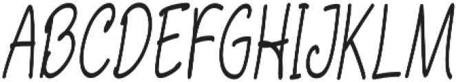 Aberdeen Condensed Italic otf (400) Font UPPERCASE