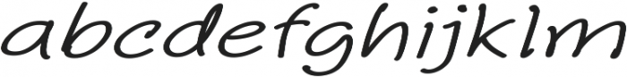 Aberdeen Extra-expanded Italic otf (400) Font LOWERCASE