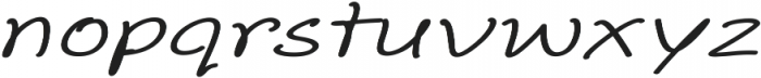 Aberdeen Extra-expanded Italic otf (400) Font LOWERCASE