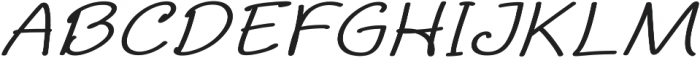 Aberdeen Extra-expanded Italic ttf (400) Font UPPERCASE