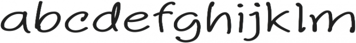 Aberdeen Extra-expanded Regular otf (400) Font LOWERCASE