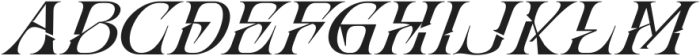 Abho Luxury Italic otf (400) Font UPPERCASE