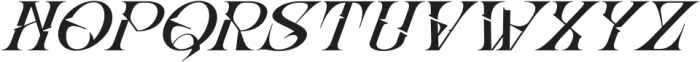 Abho Luxury Italic otf (400) Font UPPERCASE