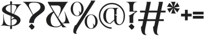 Abho Luxury Regular otf (400) Font OTHER CHARS