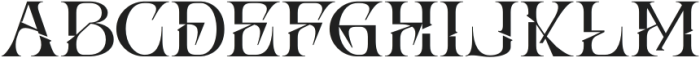 Abho Luxury Regular otf (400) Font UPPERCASE