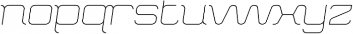 Abia 4F Wide Thin Italic otf (100) Font LOWERCASE