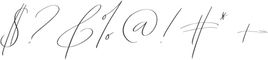 Abiding Love Script otf (400) Font OTHER CHARS