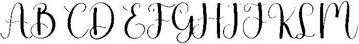 Abigail Regular otf (400) Font UPPERCASE