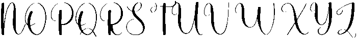 Abigail Regular otf (400) Font UPPERCASE