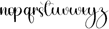 Abigail Regular otf (400) Font LOWERCASE