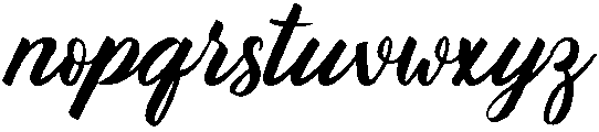 Abigail Regular otf (400) Font LOWERCASE